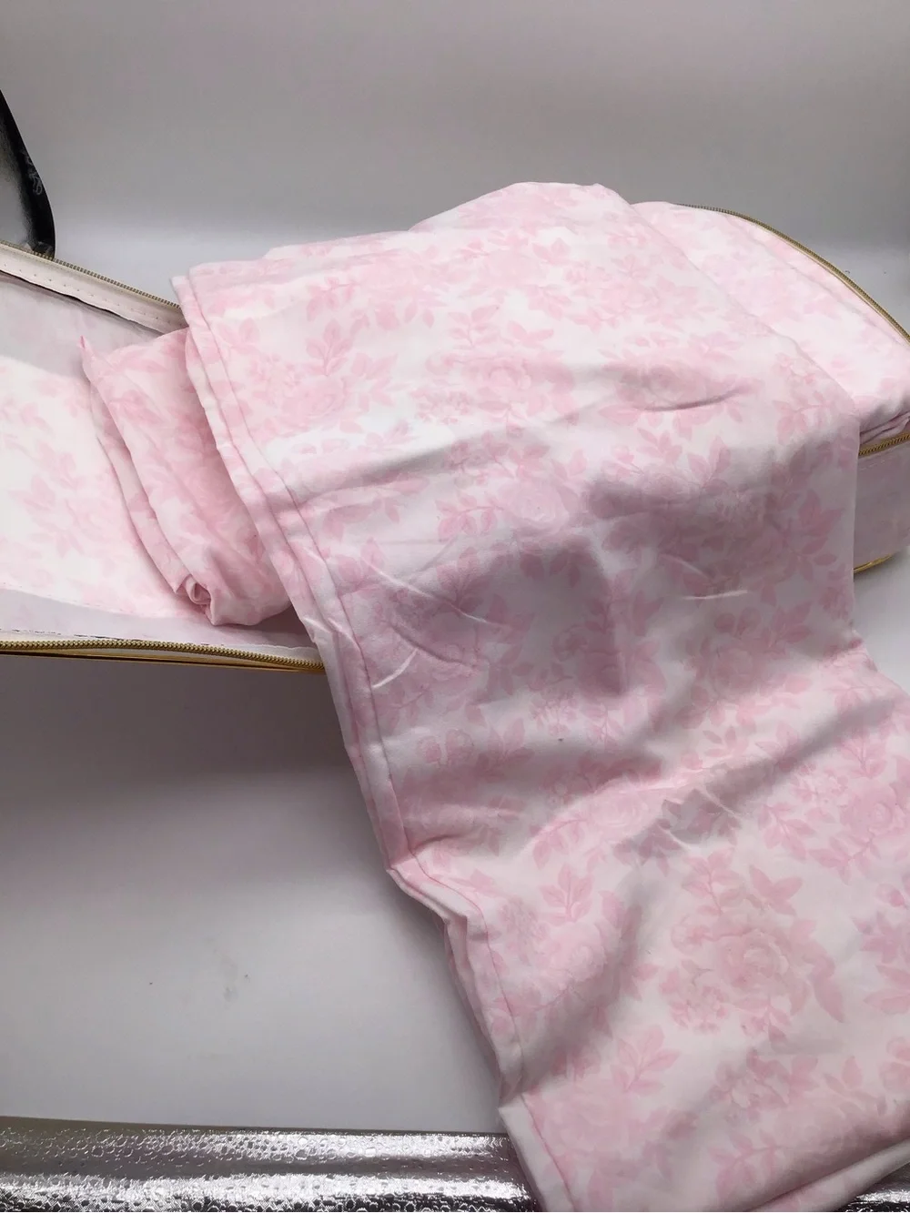 Pink Floral King Sheet Set microfiber